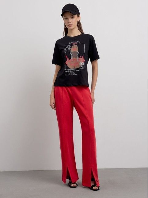 Футболка из хлопка с рисунком LD 2654 - купить в интернет-магазине Conte