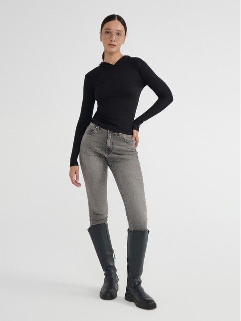 Джемпер в рубчик с капюшоном LD 2959 - купить в интернет-магазине Conte