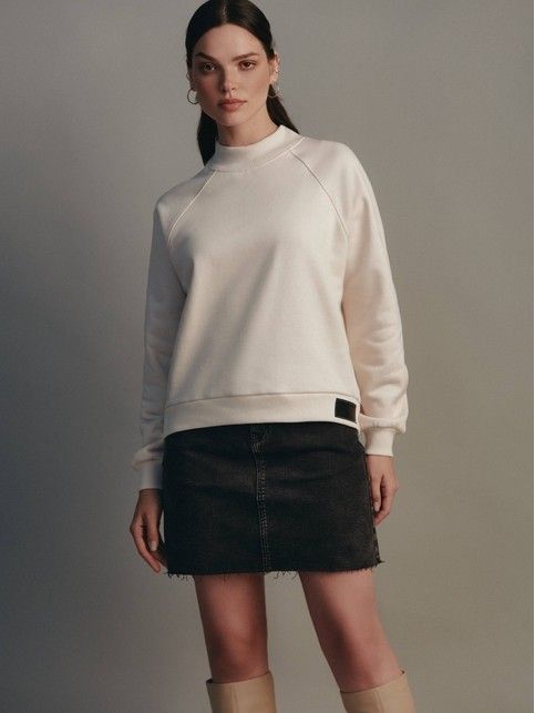 Свитшот с фигурным низом на толстом флисе LD 1804 - купить в интернет-магазине Conte