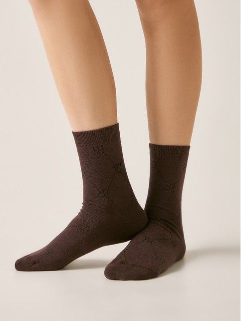 Носки из хлопка с геометрическим рисунком CLASSIC