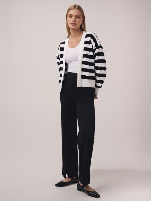 Брюки c разрезами из костюмного полотна LBK 2820 - купить в интернет-магазине Conte