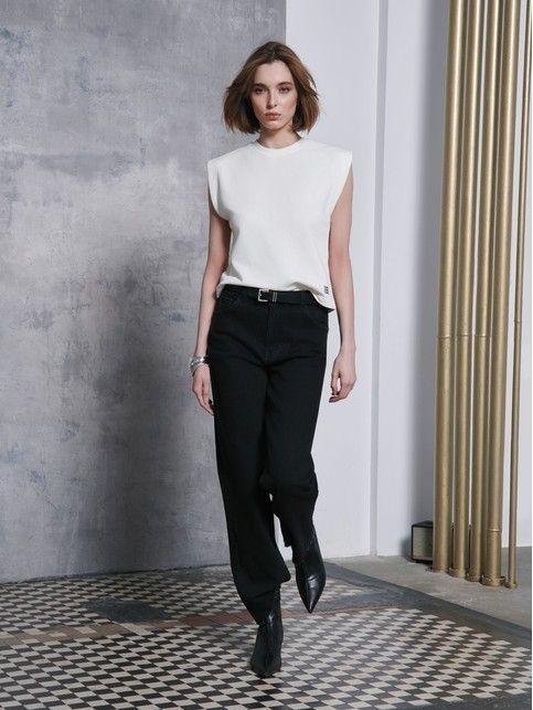 Футболка из футера со спущенной линией плеч LD 2578 - купить в интернет-магазине Conte