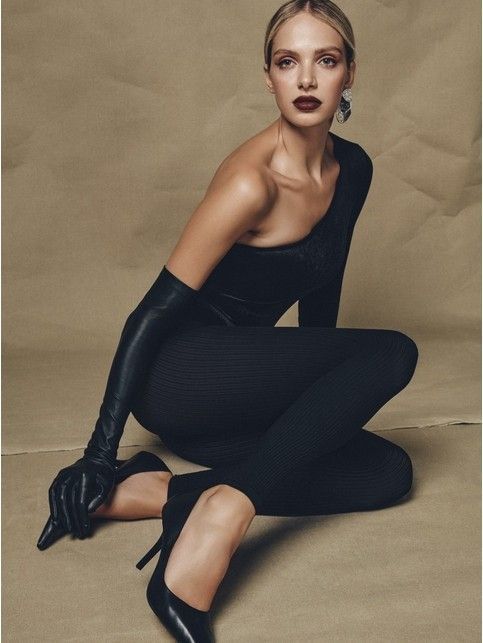 Матовые леггинсы в рубчик CASUAL