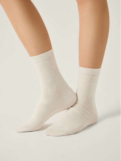 Носки из хлопка с геометрическим рисунком CLASSIC