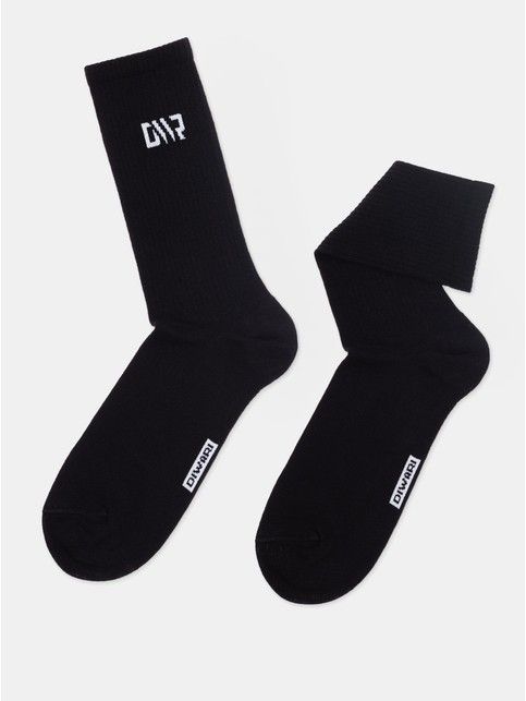 Удлиненные носки из хлопка в рубчик с рисунком Diwari