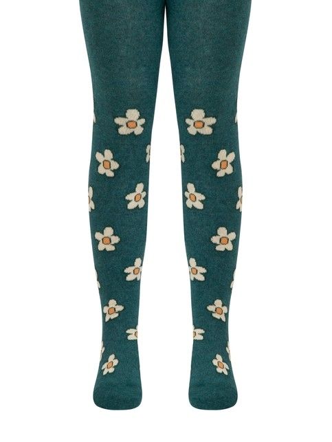 Хлопковые колготки с рисунком "Flowers" - купить в интернет-магазине Conte