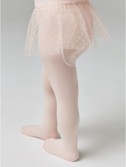 Хлопковые колготки TIP-TOP с декоративной юбочкой из фатина