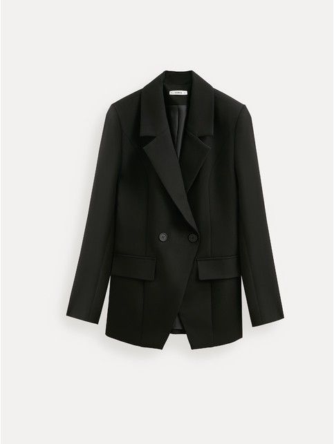 Жакет из костюмной ткани с ассиметричной застёжкой LJ 3394 - купить в интернет-магазине Conte