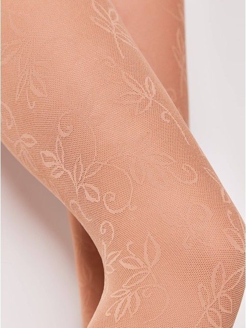 Колготки с ажурным цветочным рисунком KETTY