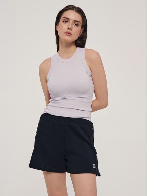 Базовый топ из вискозы в рубчик без рукавов LD 2846 - купить в интернет-магазине Conte