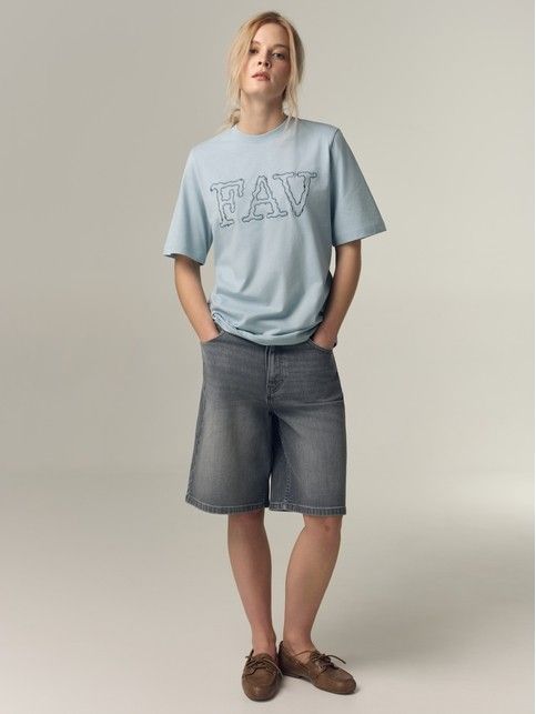 Футболка из хлопка с вышивкой «FAV» LD 3452 - купить в интернет-магазине Conte