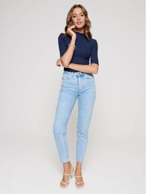 Топ женский в рубчик из вискозы премиального качества LD 1031 цвета глубокой ночи Топ женский в рубчик из вискозы премиального качества LD 1031 цвета глубокой ночи - купить в интернет-магазине Conte