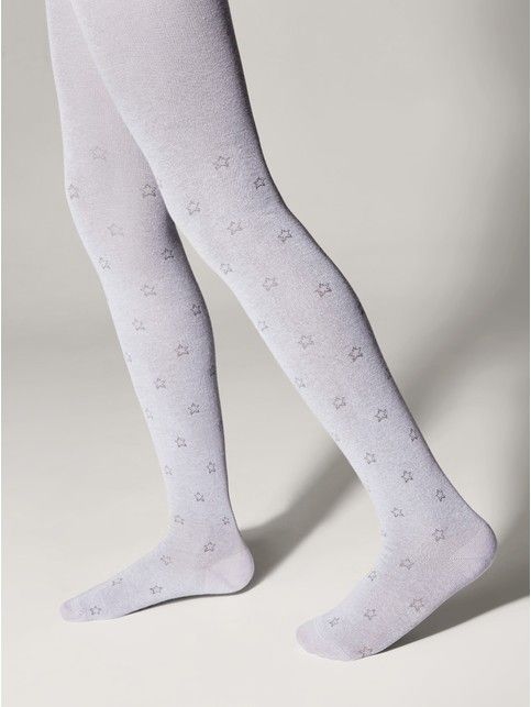 Хлопковые колготки с рисунком «звёзды»