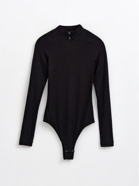 Боди в рубчик с планкой на кнопках LBD 2379