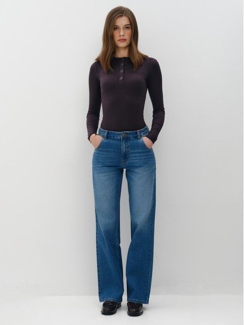 Боди в рубчик с застежкой на кнопках из вискозы LBD 3332 - купить в интернет-магазине Conte