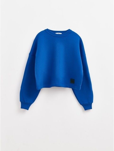 Укороченный свитшот из футера с печатным рисунком «Conte» LD 2358 - купить в интернет-магазине Conte