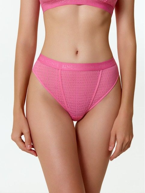 Трусы бразилиана с высокой линией талии из сеточки CONTE LOVE LBR 3172 - купить в интернет-магазине Conte