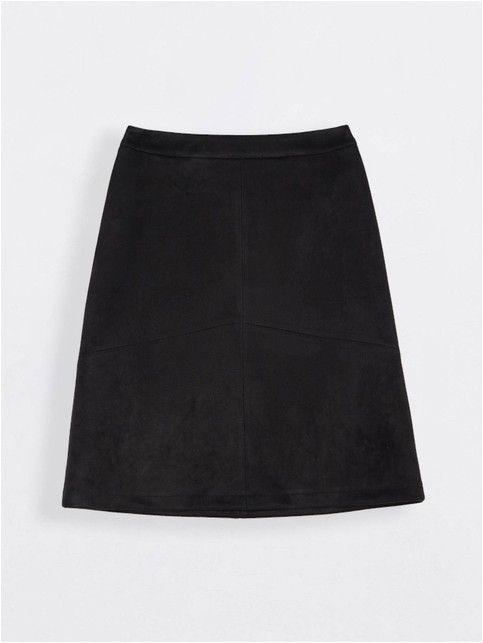 Замшевая юбка А-силуэта c рельефными линиями DESIRE - купить в интернет-магазине Conte