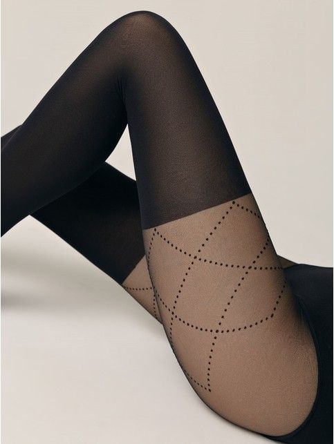 Колготки с имитацией гольфинов и шнуровки FABIA