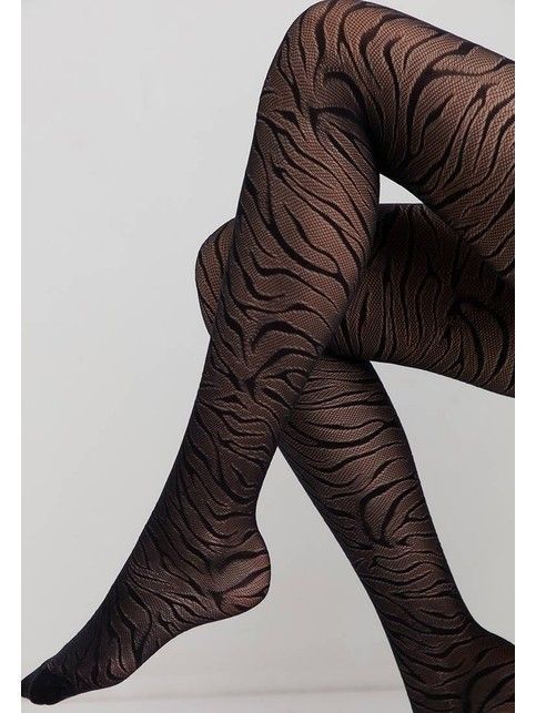 Колготки с анималистичным ажурным переплетением Sahara - купить в интернет-магазине Conte