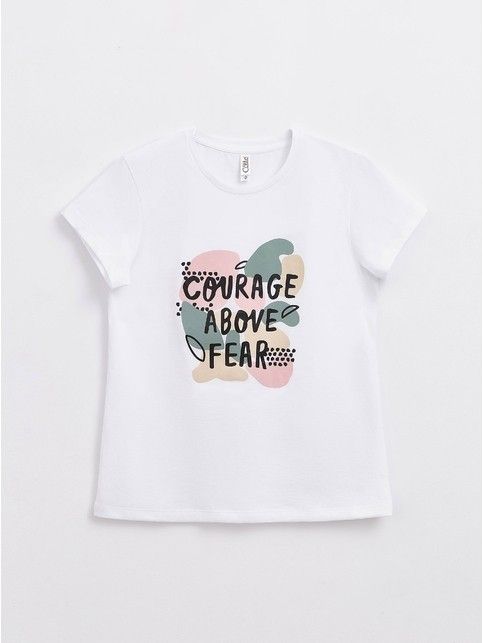 Футболка из хлопка «Courage above fear» LD 1209