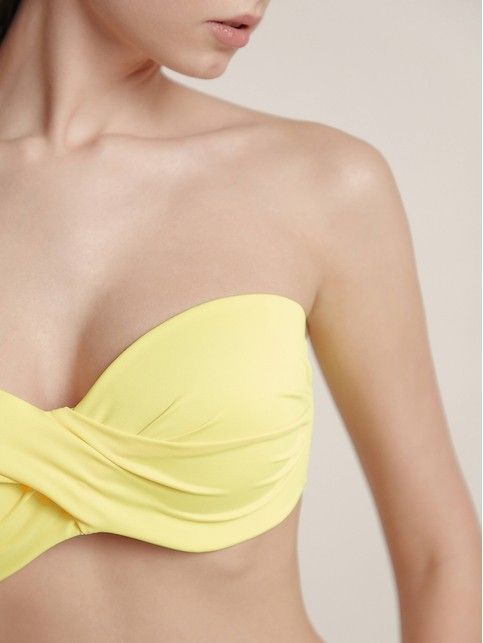 Лиф-балконет с эффектом push-up BRIGHT STORY цвета yellow