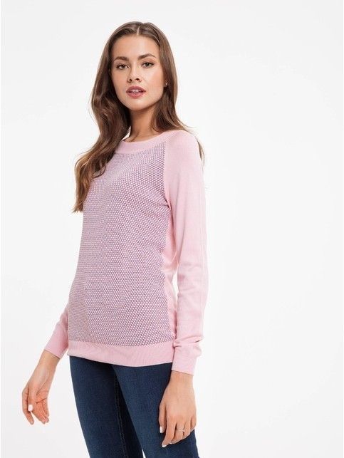 Экстрамягкий фактурный джемпер женский с металлическим блеском 036 белый