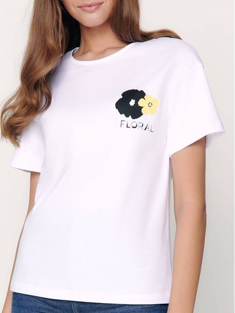 Футболка из хлопка «Floral» LD 1244