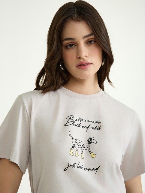 Футболка из хлопка с рисунком «Girls bite back» LD 3029