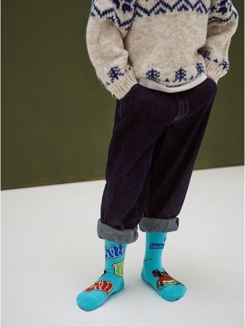 Хлопковые носки с рисунками