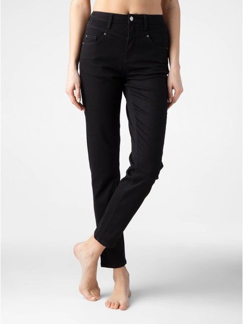 Джинсы Mom Slim из премиального денима Premium Stay Black CON-283