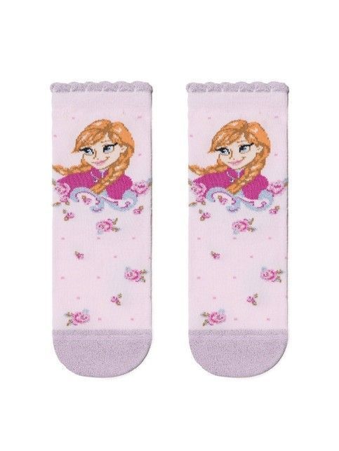 Хлопковые носки с люрексом, стразами и рисунками героев ©Disney Frozen Lycra®