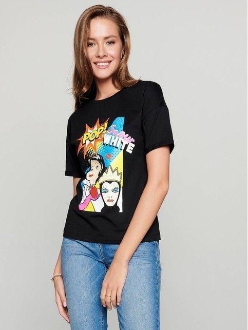 Черная базовая футболка с рисунками по лицензии ©Disney LD 2010