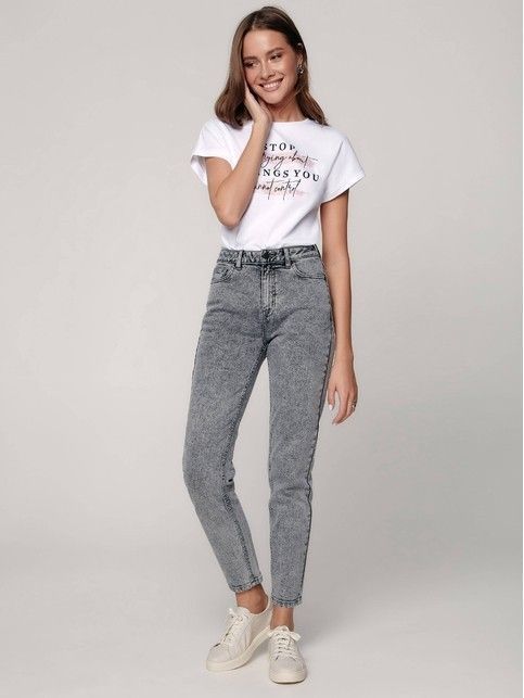 Джинсы Mom Fit с высокой посадкой CON-313