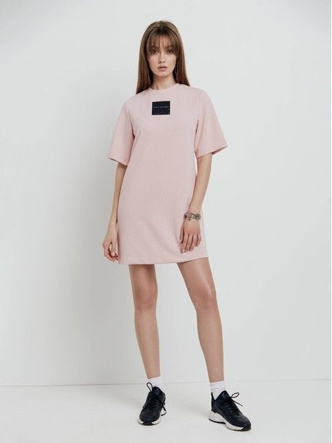 Фактурное платье с вискозой «Visualize your dreams» LPL 1641