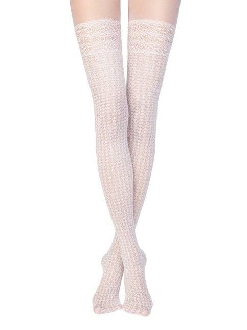 Колготки с имитацией ажурных чулок INTENSE Lycra®