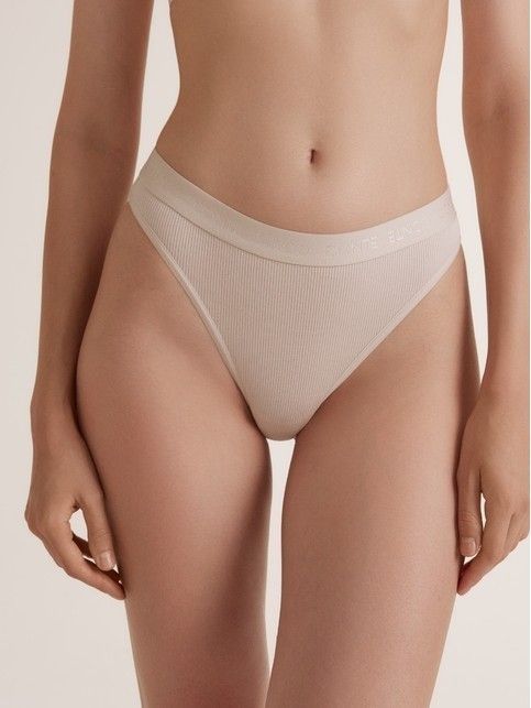 Трусы бразилиано в рубчик со средней линией талии ACTIVE SHAPE LBR 3190 - купить в интернет-магазине Conte