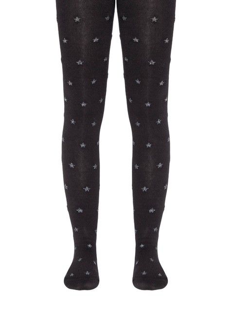 Хлопковые колготки TIP-TOP со звездочками из люрекса