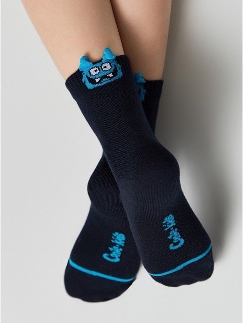 Носки из хлопка с декоративным 3D-пикотом “Monster”