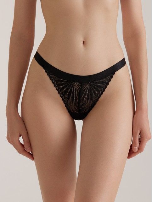 Трусы танга из фактурного цветочного кружева ASTER LTA 2524 - купить в интернет-магазине Conte