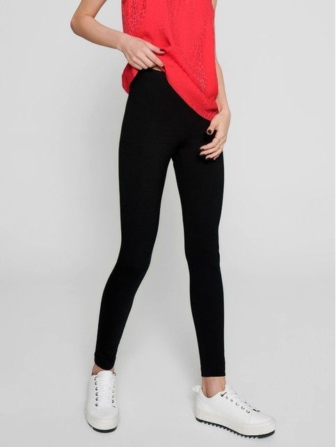 Хлопковые леггинсы с высокой посадкой BASIC