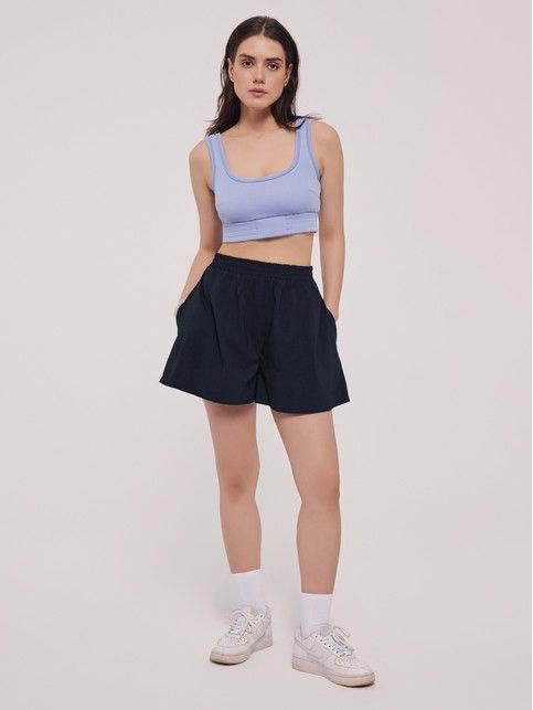 Свободные шорты из хлопка с карманами по бокам LS 2645