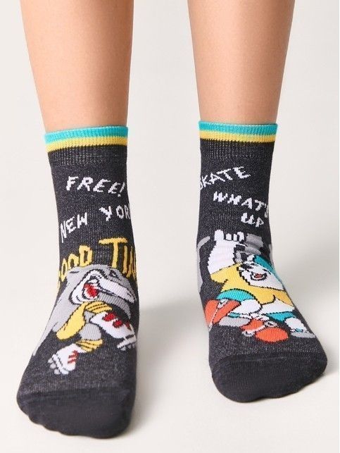 Хлопковые носки с веселыми рисунками