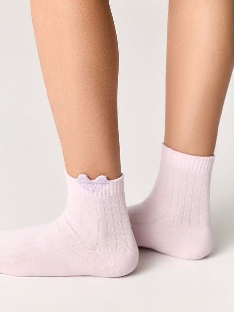 Хлопковые носки TIP-TOP с сияющим пикотом, модель 492