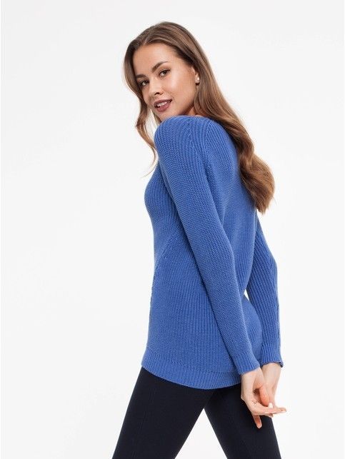 Удлиненный вязаный джемпер женский 029 белый