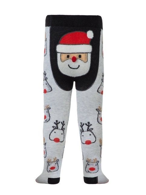 Новогодние колготки "Санта-Клаус" с помпоном - купить в интернет-магазине Conte