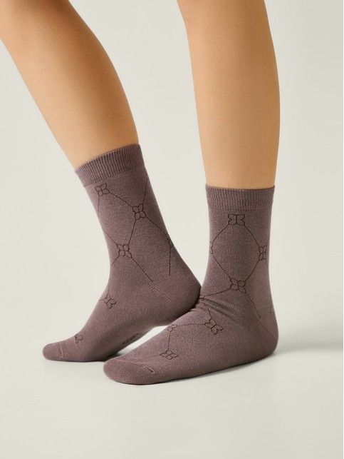 Носки из хлопка с геометрическим рисунком CLASSIC