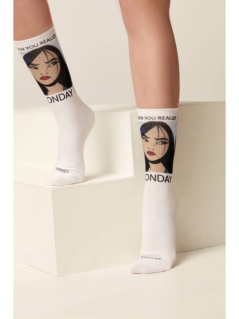 Удлиненные носки с хлопком «Monday» ©Disney - купить в интернет-магазине Conte