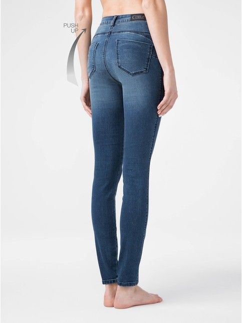 Моделирующие eco-friendly джинсы skinny push-up с высокой посадкой CON-144