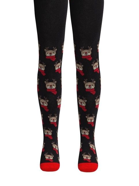 Новогодние колготки из хлопка «Rudolph»